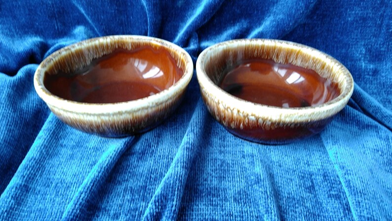 Kathy Kale Brown Drip Bowls 5 14 Set of 2