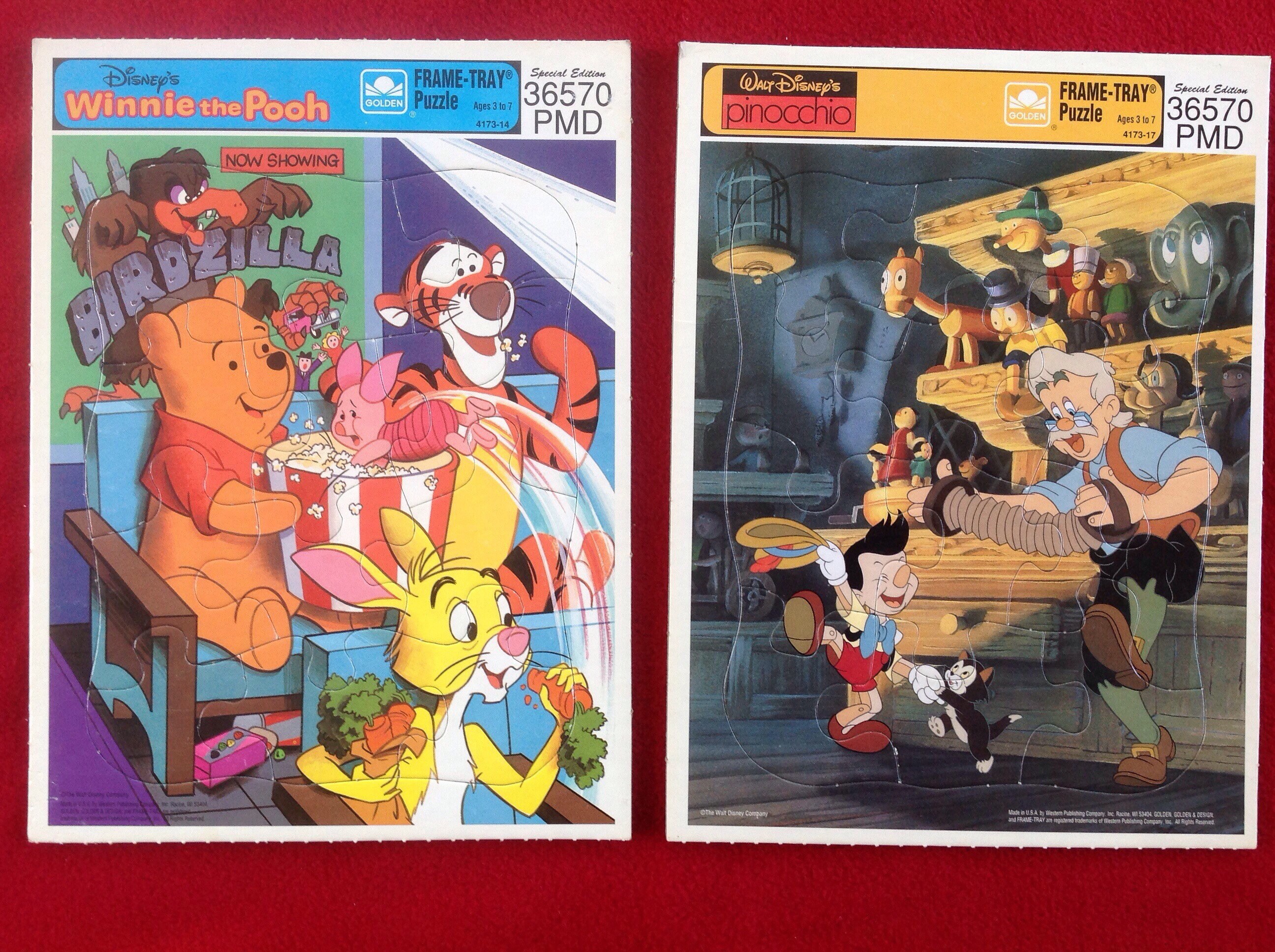 Walt Disney Puzzle Choice Golden Frame-tray Puzzle Winnie the Pooh