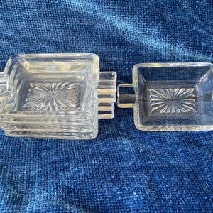 Glass Ashtrays Clear Glass Ashtray Set of 5