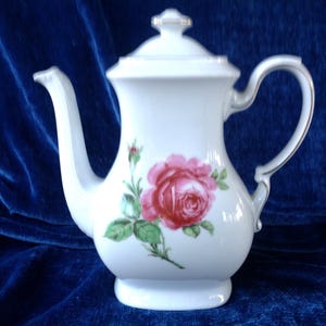 Rose Coffee Pot Mitterteich Bavaria Rose Teapot Bavaria