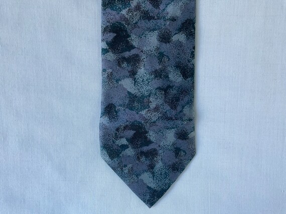 Enrico Coveri Necktie Blue Pattern Tie - image 1