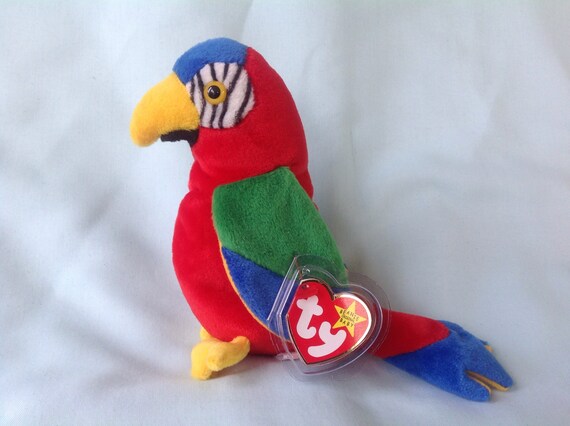 jabber the parrot beanie baby