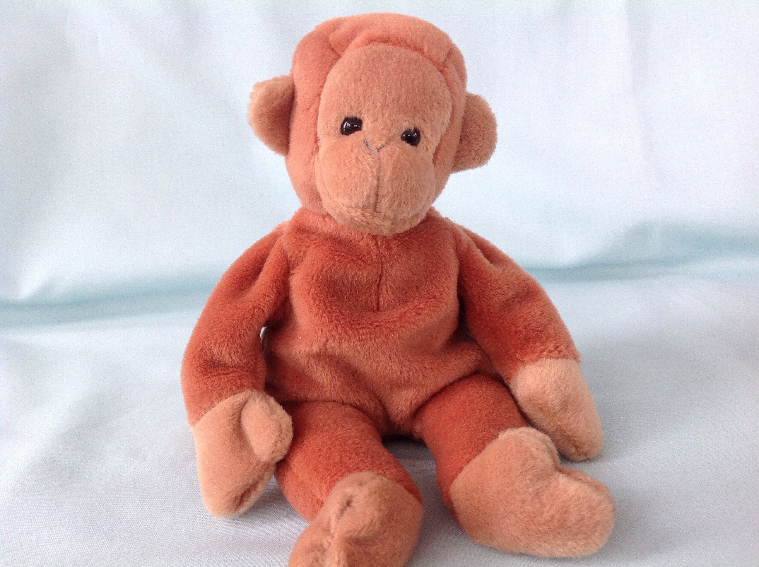 Bongo Beanie Baby 1995 Ty Monkey Brown Beanie Baby Style 4067 Etsy