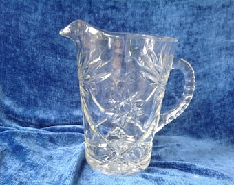 Anchor Hocking Early American Prescut - Star of David - Clear