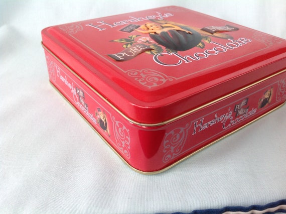 Hershey Tin Red Hershsy Canister - Etsy