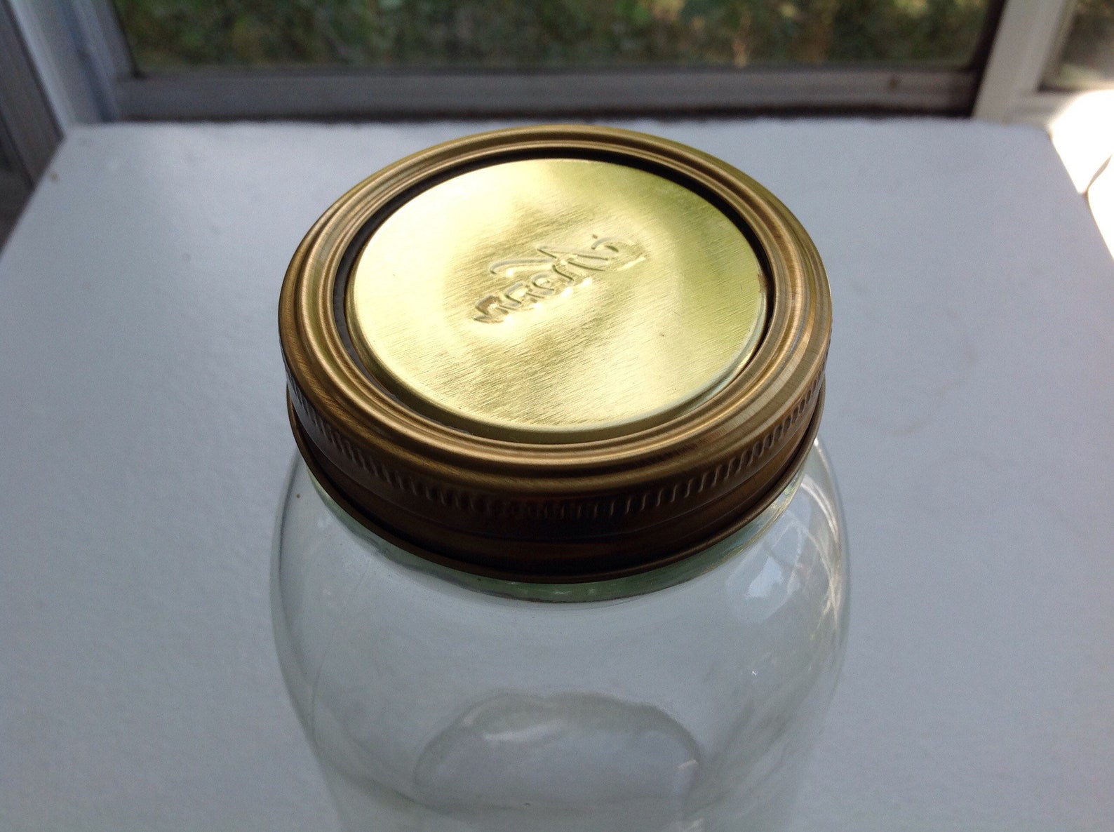 Kerr Square Clear 1 Quart Canning Jar Self Sealing 505 Mason Etsy