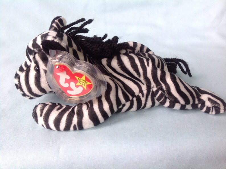 Ziggy Ty Beanie Baby Zebra 1995 Ziggy Style 4063 Ziggy The Etsy