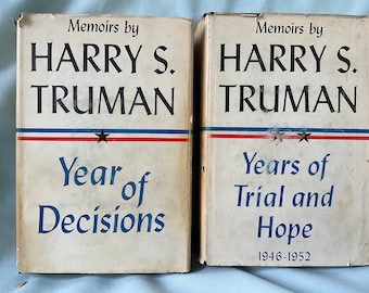 Harry S. Truman Memoirs 2 Volume Set Years of Decisions, Years of Trial and Hope