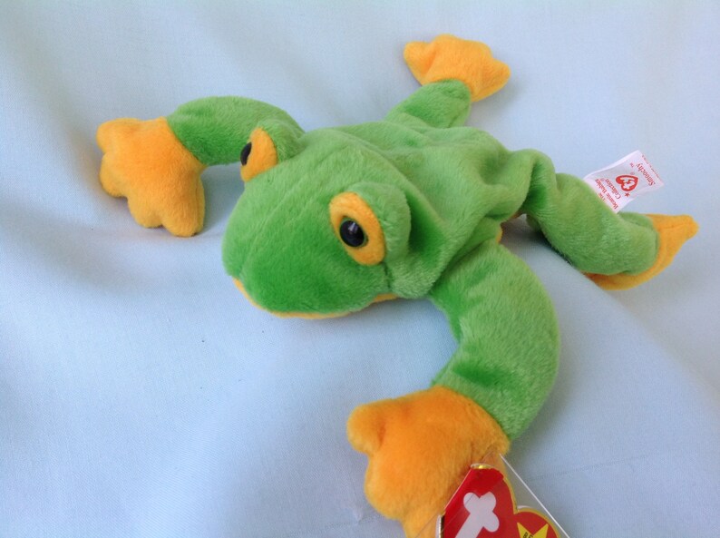 Smoochy Beanie Baby Ty Green Frog Beanie Baby 1997 Ty Plush - Etsy