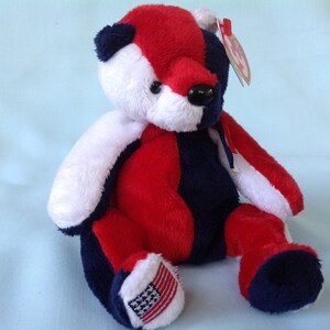 Patriot Beanie Baby Ty Americana Bear Beanie Baby Patriot 2000