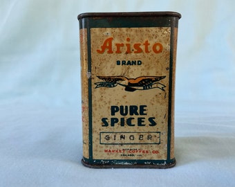 Aristo Spice Tin Ginger Tin Aristo Brand Ginger Market Coffee Co.