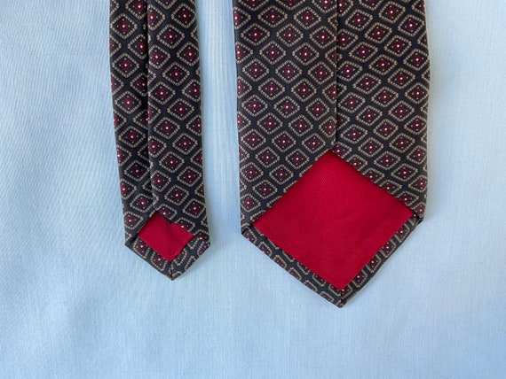 Stafford Necktie Deep Gray with Red Man's Tie - image 8