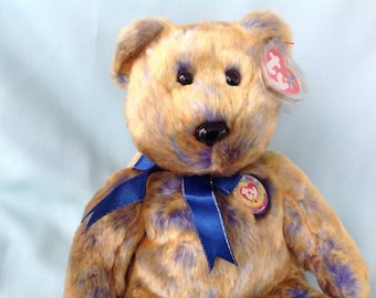 2000 Clubby III Beanie Buddy Ty Beanie Baby Official Club (BBOC) Bear Beanie Buddy
