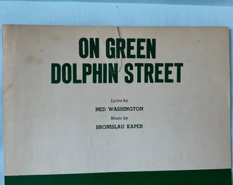 On Green Dolphin Street Sheet Music 1975 (original Copyright 1947