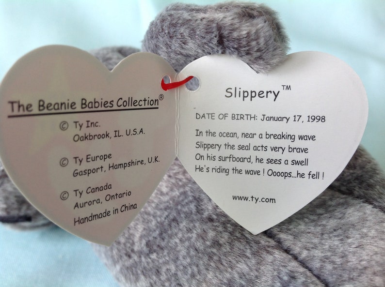 Slippery Beanie Baby Ty Seal Slippery Beanie Baby 1999 Retired Beanie Baby Sea Lion