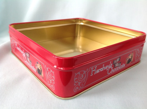 Hershey Tin Red Hershsy Canister - Etsy