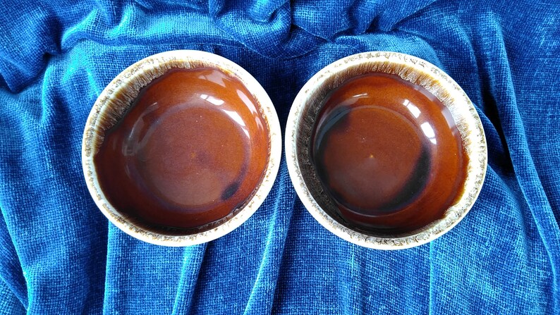 Kathy Kale Brown Drip Bowls 5 14 Set of 2