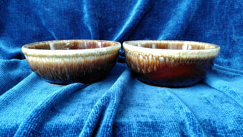 Kathy Kale Brown Drip Bowls 5 14 Set of 2