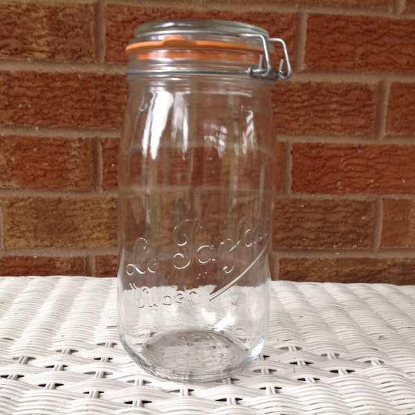 Le Parfait Jar 1.5 liter Latch Hook Bale Wire Storage Jar Made in France