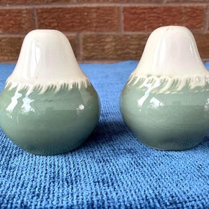 Harker Corinthian Salt and Pepper Shakers Corinthian Celadon Shakers