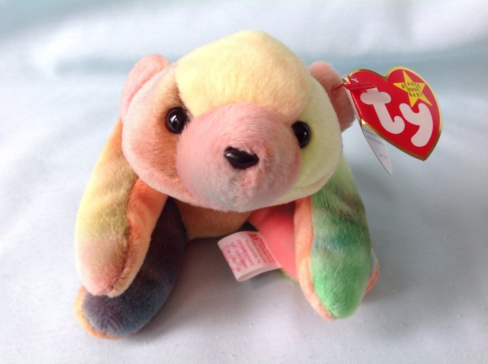 Sammy Beanie Baby Ty Tiedye Bear Beanie Baby Sammy 1998 Etsy