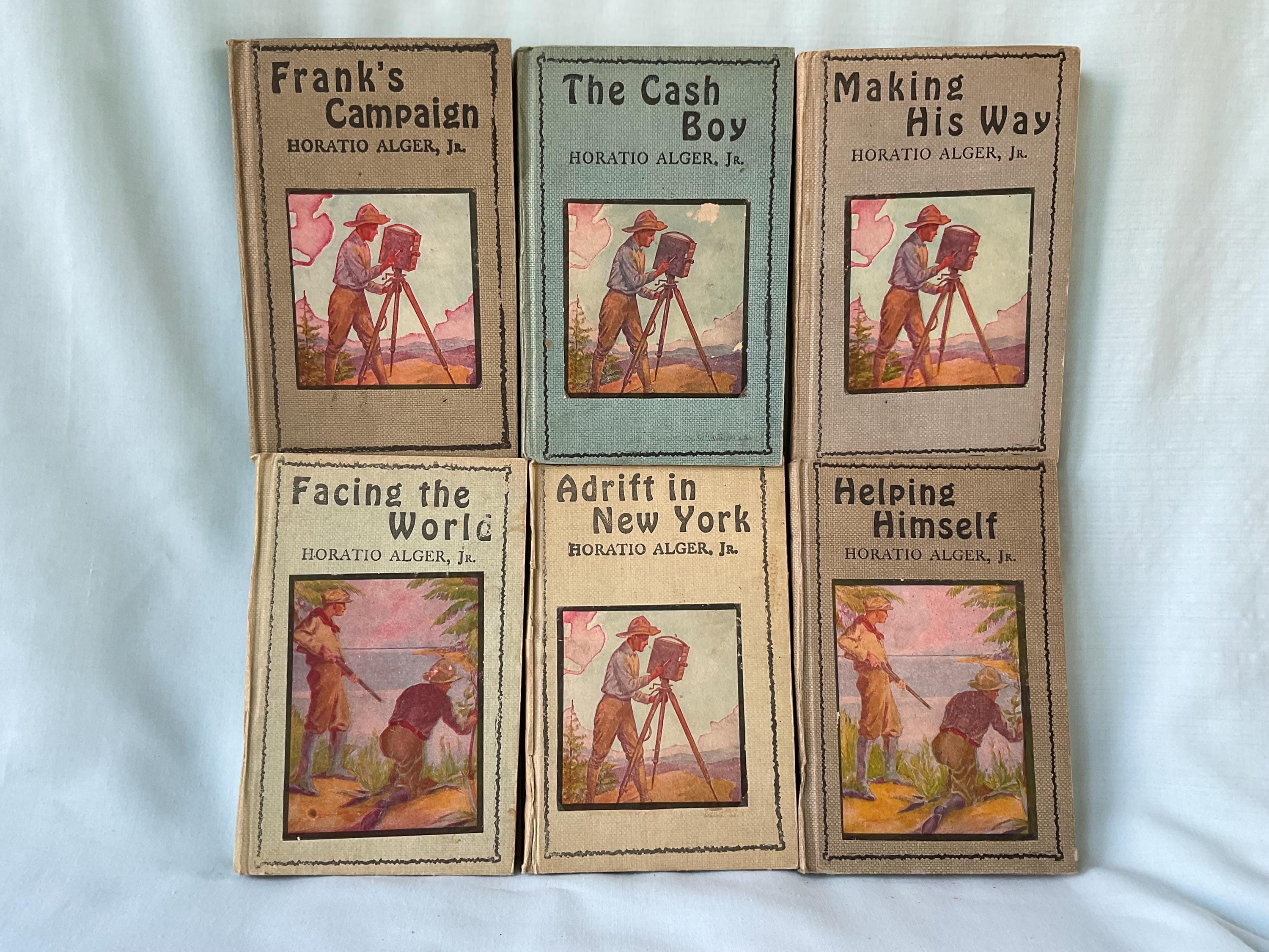 Horatio Alger, Jr. Books Set of 6 Youth and Young Adult Books Antiquarian
