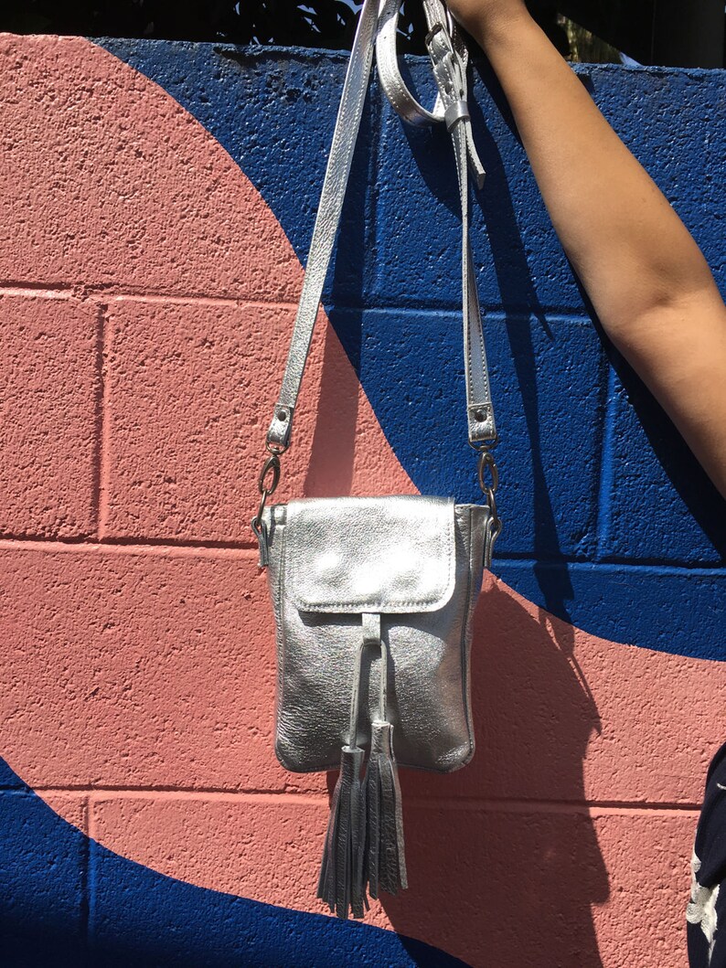 Iggy Tassel Pouch Silver image 4