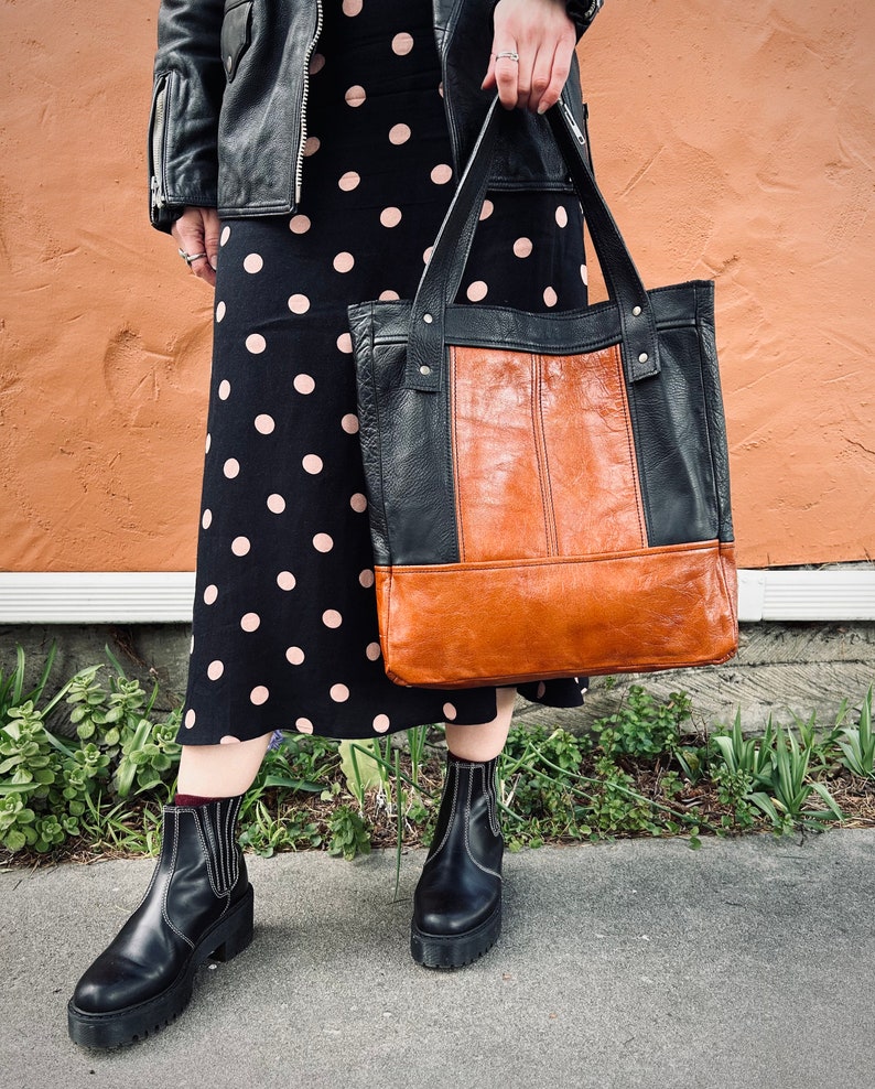 Eleanor Tote Black & Brown image 3