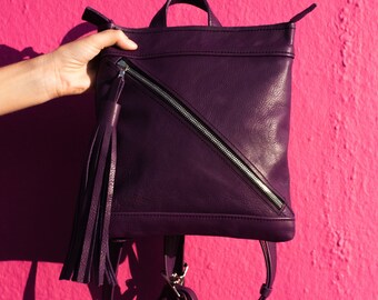 Glazerr Tassel Backpack - Purple