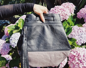 Lucy Backpack - Black with Grey