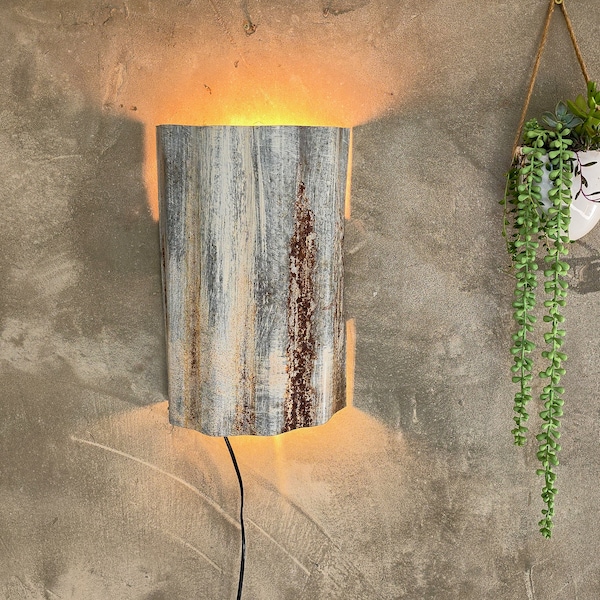 Rustic Wall Sconce - Etsy