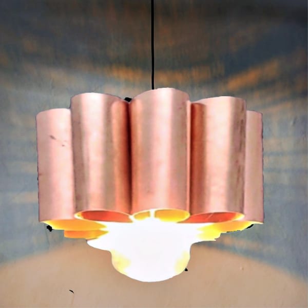 Copper Pendant Light | Ceiling Light | Industrial Light Fixture | Copper Lamp | Copper Hanging Light | Metal Pendant Light