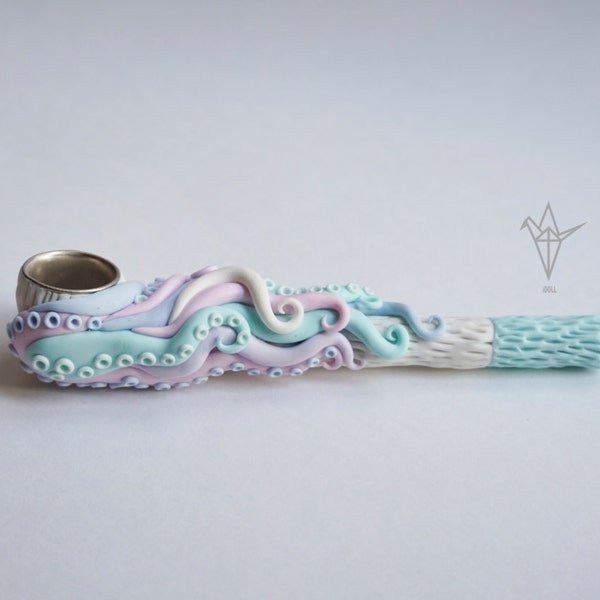 Pastel pipe with tentacles.