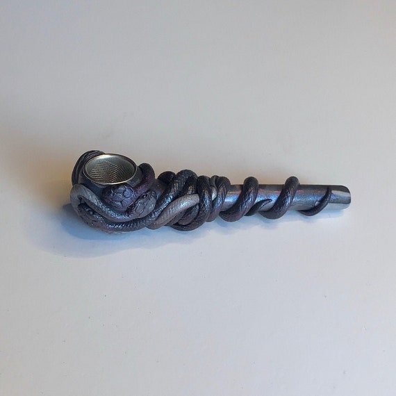 Pipe with snakes / Reptile pipe / gift pipe / handmade / Etsy