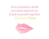 Break-Up, Wine Label, Break-Up Wine Label, Ex-Boyfriend, Cheer-Up, Lipstick, Put Some Lipstick On, Elizabeth Taylor