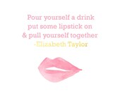 Break-Up, Wine Label, Break-Up Wine Label, Ex-Boyfriend, Cheer-Up, Lipstick, Put Some Lipstick On, Elizabeth Taylor