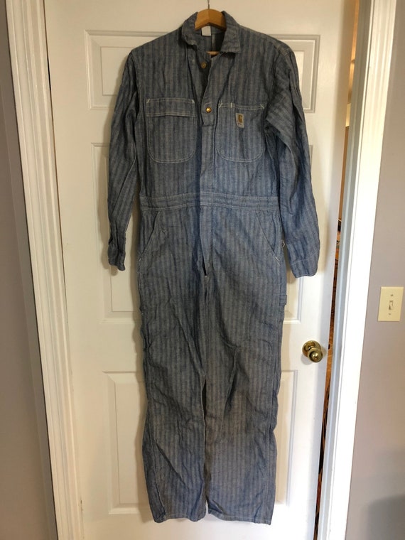Vintage Carhart Work Wear Herringbone Coveralls, S