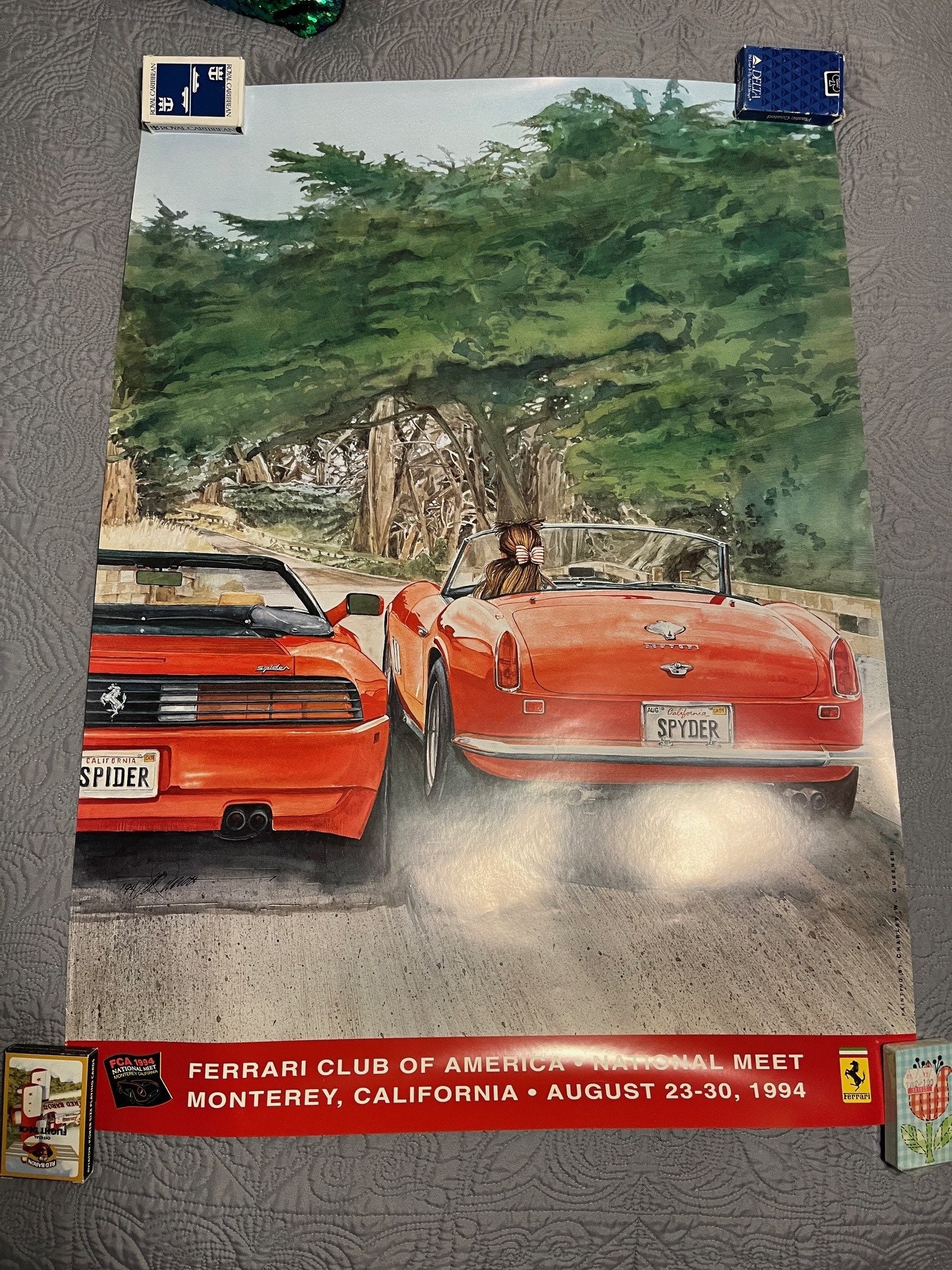 Vodafone Ferrari Racing 広告ポスター大判非売品3枚セット Vodafone Ferrari Racing 広告ポスター大判非売品3枚セット