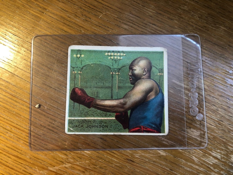 Vintage 1910 Jack Johnson Hassan Tobacco Boxing Card