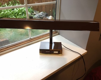 1970s Tensor Brown Fluorescent Desk Lamp, Model FL2021