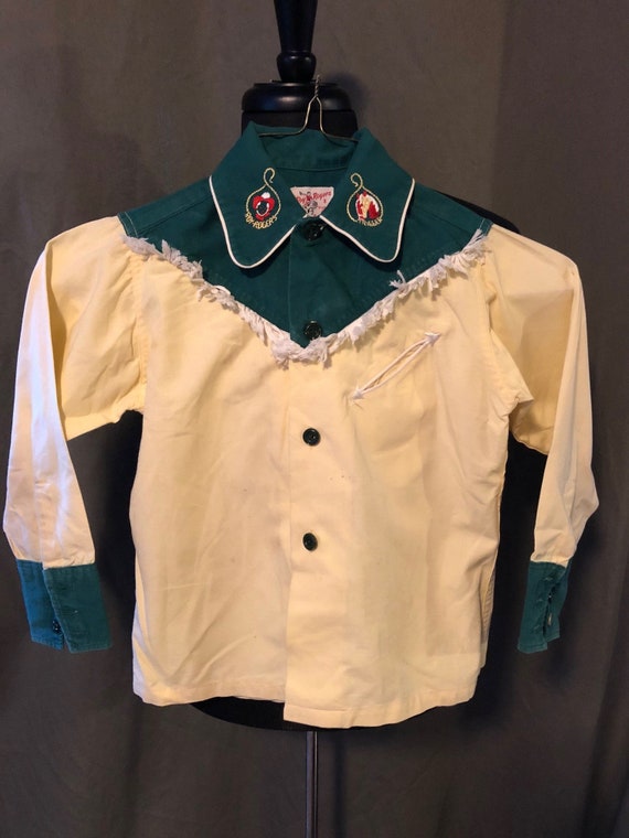 Vintage Roy Rogers & Trigger Youth Western Shirt,
