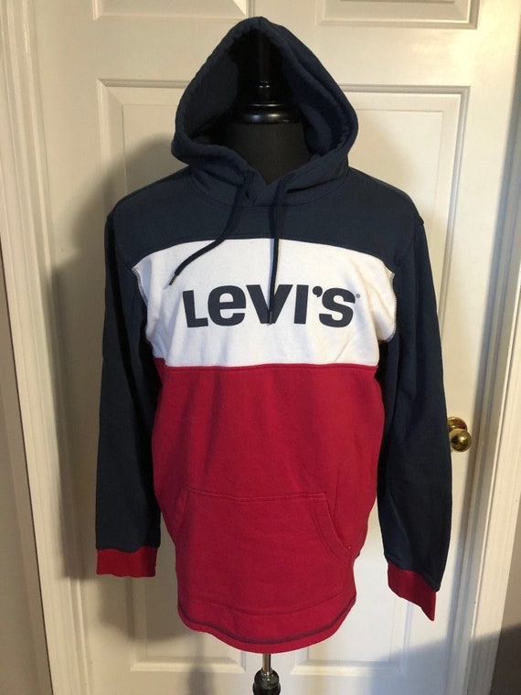 Blue Hooded Sweatshirt - Etsy