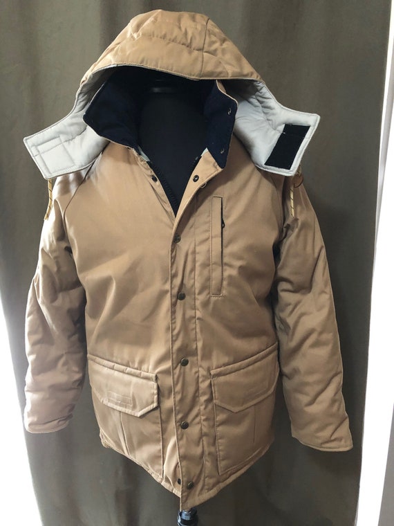 Vintage 1980s Columbia Thinsulate Beige Hooded Par