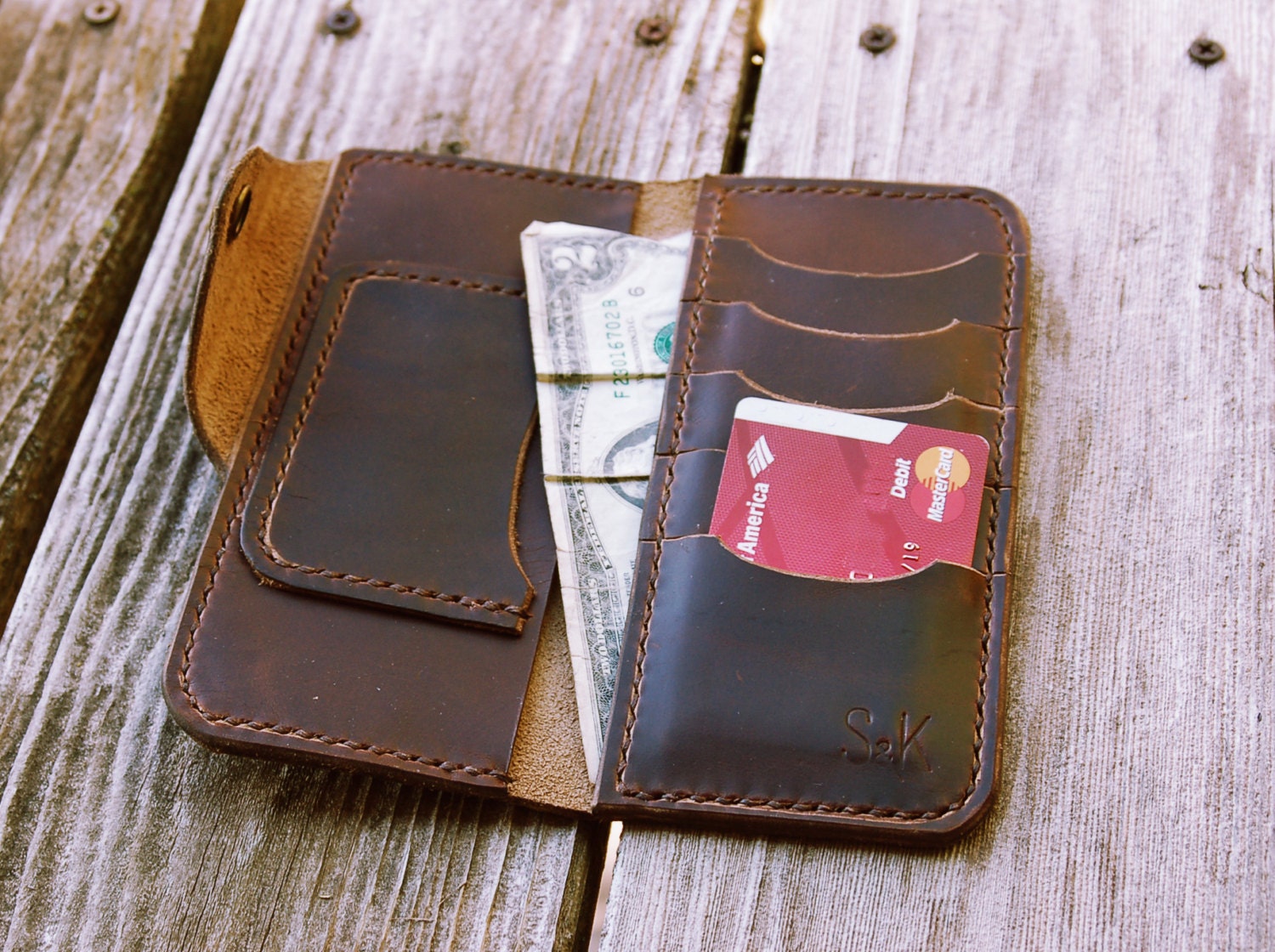 Trucker Wallet Long Wallet Leather Wallet Men's Gift | Etsy