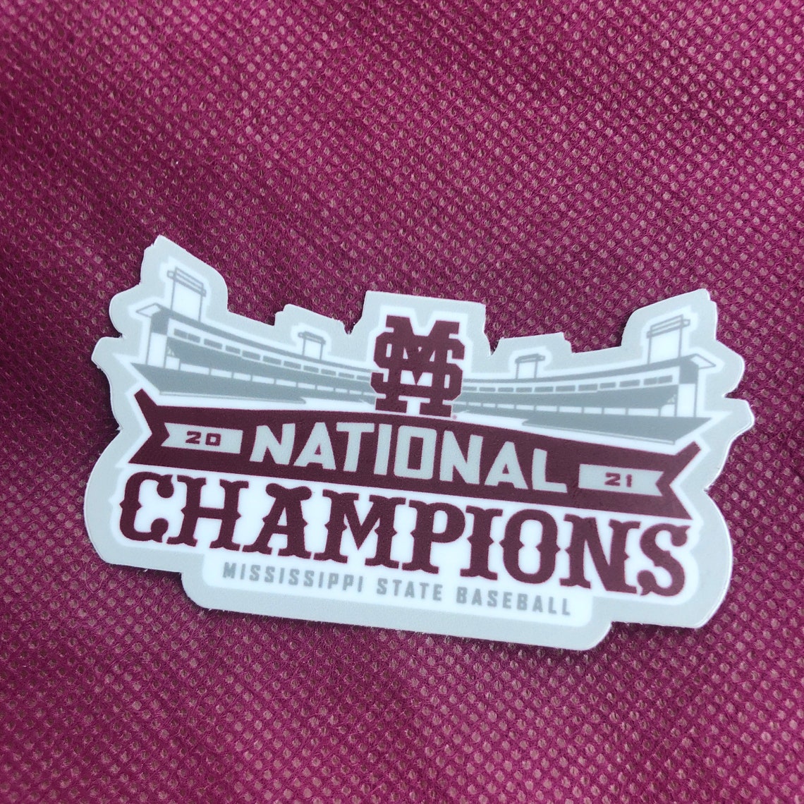 Mississippi State University national championship sticker Etsy