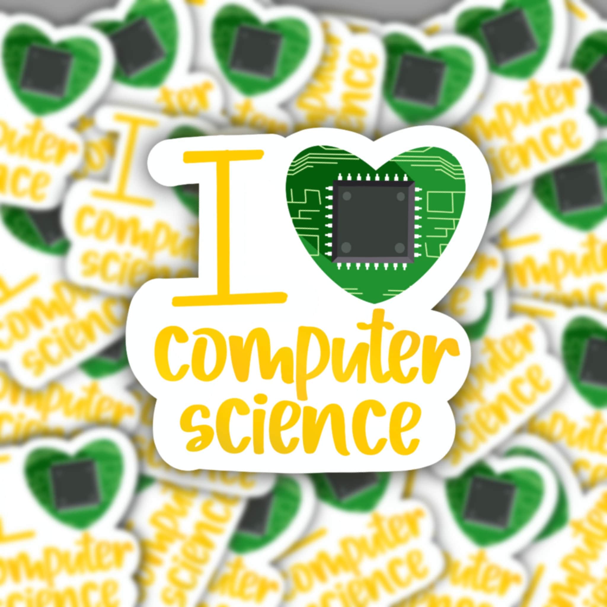 Stiker Computer Science I Heart Computer Science Sticker - Etsy