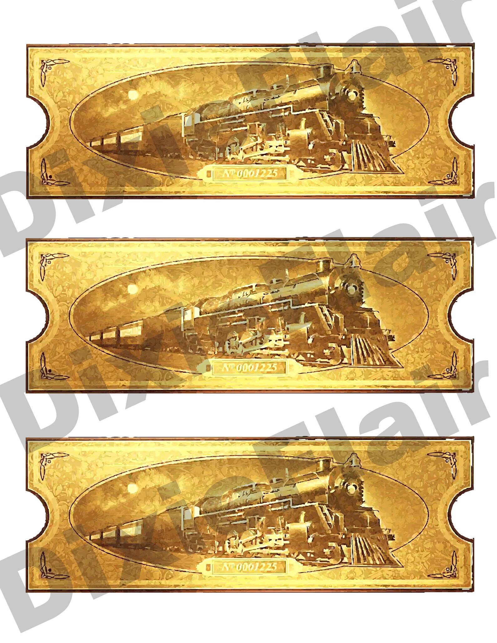 Polar Express Printable Tickets Etsy