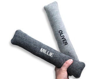 Personalized Cat Kicker Toy: Embroidered Name, Catnip