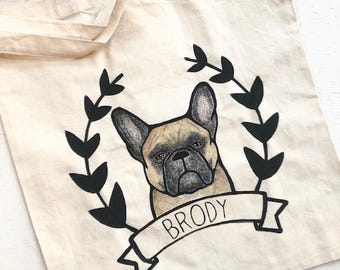 Personalized Pet Portrait Tote Bag: Eco-Friendly Canvas