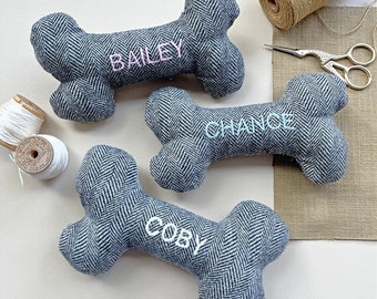 Dog Toy. Embroidered with Dog Name. Personalized Dog Toy. Embroidered Dog Toy. Personalized Pet Toy.